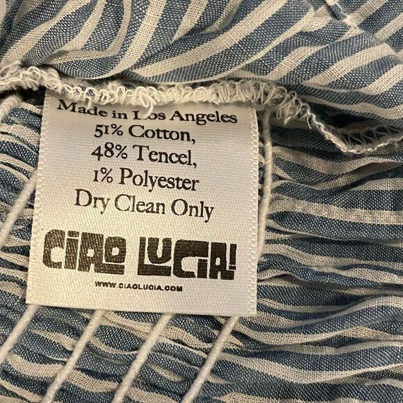 Ciao Lucia! Isla Smocked Tank Top with subtle peplum Size XS - Picture 5 of 10